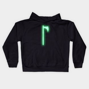 Spiritual Weapon (Green Battleaxe) Kids Hoodie